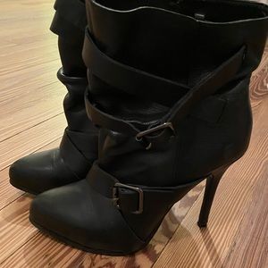 Aldo black buckler Moto boots - size 37